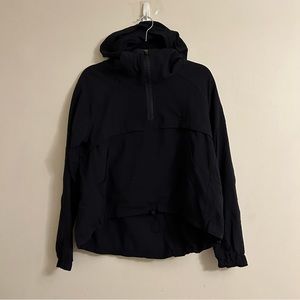 Lululemon black half zip windbreaker jacket